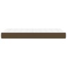 Matelas de lit à ressorts ensachés fermeté moyenne Marron foncé 90x200x20 cm 626232626232