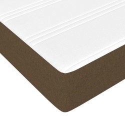 Matelas de lit à ressorts ensachés fermeté moyenne Marron foncé 90x200x20 cm 626232626232