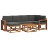 Ensemble de canapés d'extérieur 7 pcs Naturel et Anthracite 626233626233