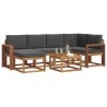 Ensemble de canapés d'extérieur 7 pcs Naturel et Anthracite 626233626233