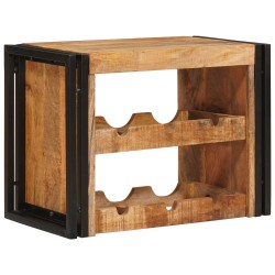 Étagère à vin Marron 60 x 45 x 33 cm Bois de mangue brut solide 626235626235