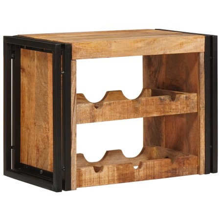 Étagère à vin Marron 60 x 45 x 33 cm Bois de mangue brut solide 626235626235