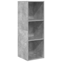 Meuble TV mural Gris béton 37x37x107 cm Bois d’ingénierie 626237626237
