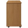 Cabinet roulant avec roue Marron miel 63,5 x 39 x 65,5 cm 626238626238