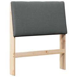 Tête de lit capitonnée Gris foncé 75 cm Pin massif 626240626240