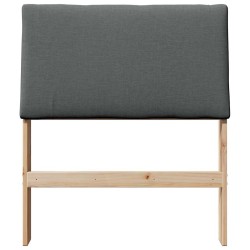 Tête de lit capitonnée Gris foncé 75 cm Pin massif 626240626240