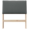 Tête de lit capitonnée Gris foncé 75 cm Pin massif 626240626240
