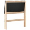 Tête de lit capitonnée Gris foncé 75 cm Pin massif 626240626240