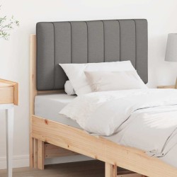 Tête de lit capitonnée Marron et gris clair 75 cm Pin massif 626241626241