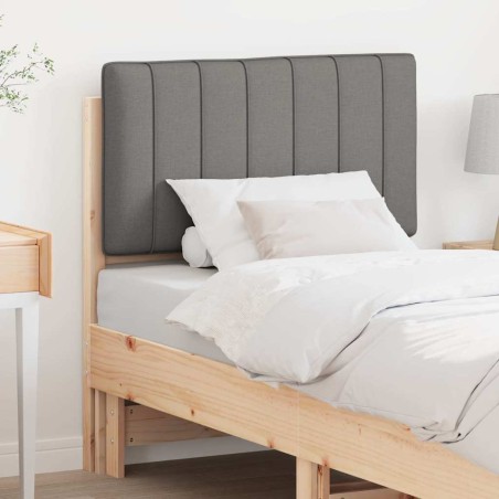 Tête de lit capitonnée Marron et gris clair 75 cm Pin massif 626241626241