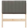 Tête de lit capitonnée Marron et gris clair 75 cm Pin massif 626241626241
