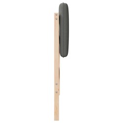 Tête de lit capitonnée Marron et gris clair 75 cm Pin massif 626241626241