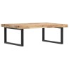 Étagère de vasque murale acier et bois massif d'acacia 626242626242