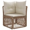 Ensemble de canapé de jardin 7 pcs Beige et blanc crème 626244626244