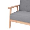 Ensemble de canapés 2 pcs Tissu Gris clair  626247626247
