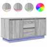 Meuble TV avec lumières LED sonoma gris 100x41x50 cm 626261626261