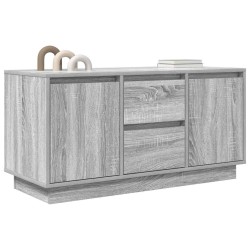 Meuble TV avec lumières LED sonoma gris 100x41x50 cm 626261626261