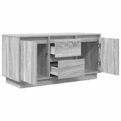 Meuble TV avec lumières LED sonoma gris 100x41x50 cm 626261626261
