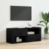 Meuble TV Chêne noir 100 x 35 x 40 cm Bois d'ingénierie 626262626262