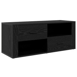 Meuble TV Chêne noir 100 x 35 x 40 cm Bois d'ingénierie 626262626262
