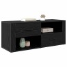 Meuble TV Chêne noir 100 x 35 x 40 cm Bois d'ingénierie 626262626262