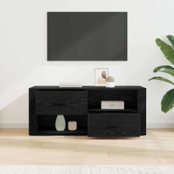 Meuble TV Chêne noir 100 x 35 x 40 cm Bois d'ingénierie 626262626262