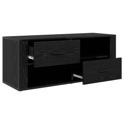 Meuble TV Chêne noir 100 x 35 x 40 cm Bois d'ingénierie 626262626262