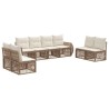 Ensemble de canapé de jardin 8 pcs Beige et blanc crème 626271626271