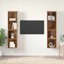 Ensemble meuble TV 4 pcs Bois Ancien 37 x 37 x 72 cm 626272626272