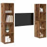 Ensemble meuble TV 4 pcs Bois Ancien 37 x 37 x 72 cm 626272626272