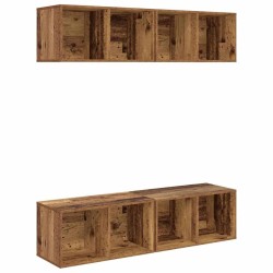 Ensemble meuble TV 4 pcs Bois Ancien 37 x 37 x 72 cm 626273626273