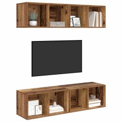 Ensemble meuble TV 4 pcs Bois Ancien 37 x 37 x 72 cm 626273626273