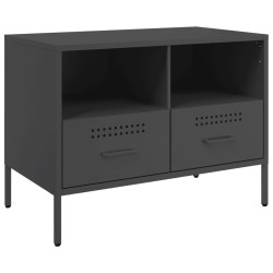Meuble TV noir 68x39x50,5 cm acier 626277626277