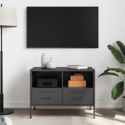 Meuble TV noir 68x39x50,5 cm acier 626277626277