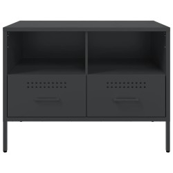 Meuble TV noir 68x39x50,5 cm acier 626277626277