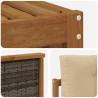 Ensemble de canapés d'extérieur avec coussin Naturel et Beige 626285626285