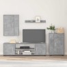 Ensemble meuble TV Gris béton Bois d'ingénierie 626286626286