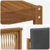 Ensemble de canapés d'extérieur 6 pcs Naturel et Anthracite 626292626292