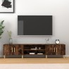 Meuble TV chêne fumé 180x31,5x40 cm bois d'ingénierie 626293626293