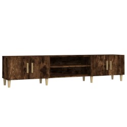 Meuble TV chêne fumé 180x31,5x40 cm bois d'ingénierie 626293626293