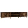 Meuble TV chêne fumé 180x31,5x40 cm bois d'ingénierie 626293626293