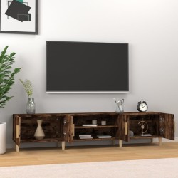 Meuble TV chêne fumé 180x31,5x40 cm bois d'ingénierie 626293626293