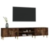 Meuble TV chêne fumé 180x31,5x40 cm bois d'ingénierie 626293626293
