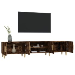 Meuble TV chêne fumé 180x31,5x40 cm bois d'ingénierie 626293626293