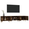 Meuble TV chêne fumé 180x31,5x40 cm bois d'ingénierie 626293626293