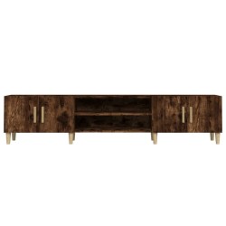Meuble TV chêne fumé 180x31,5x40 cm bois d'ingénierie 626293626293