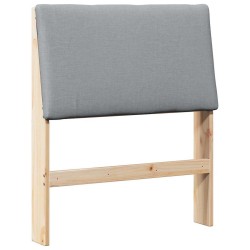 Tête de lit capitonnée Gris clair 75 cm Pin massif 626295626295