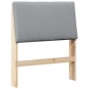 Tête de lit capitonnée Gris clair 75 cm Pin massif 626295626295