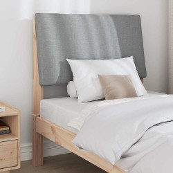 Tête de lit capitonnée Gris clair 75 cm Pin massif 626295626295
