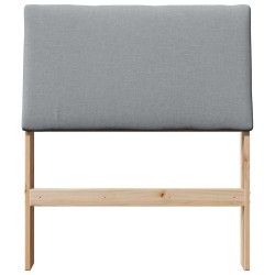 Tête de lit capitonnée Gris clair 75 cm Pin massif 626295626295